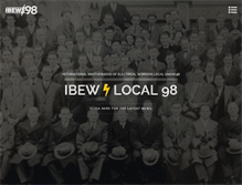 Tablet Screenshot of ibew98.org